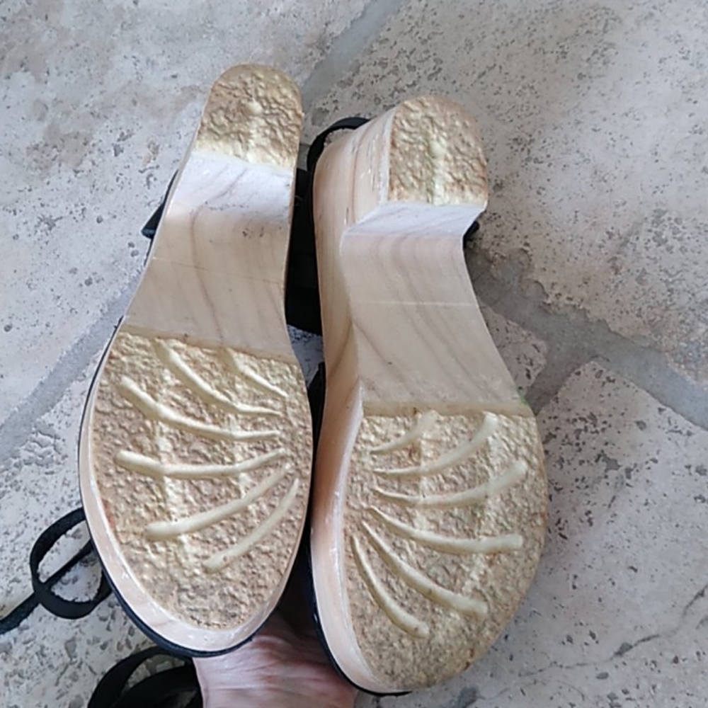 Loeffler Randall X Sven chunky platform wood clogs - Picture 6 of 16